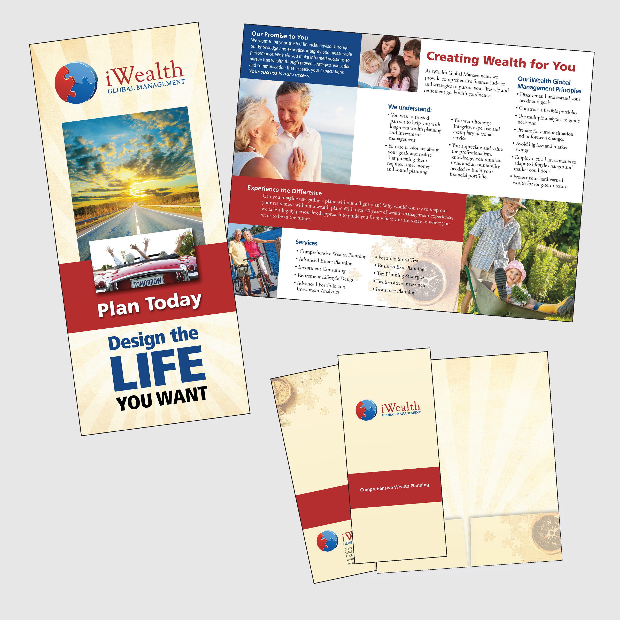 iWealth brochure & presentation folder - portfolio image